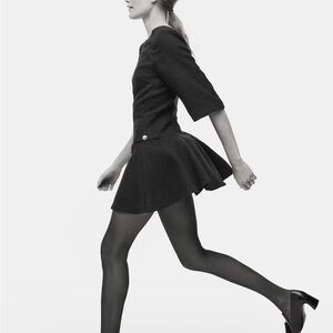 H&M Black Flared Dress